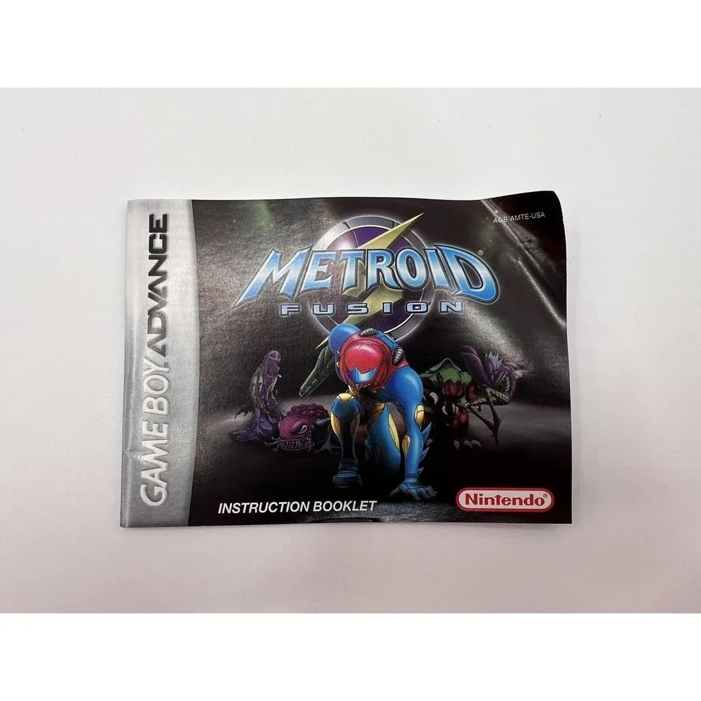 Metroid Fusion -Instruction Booklet Manual Only (Game Boy Advance GBA) Authentic
